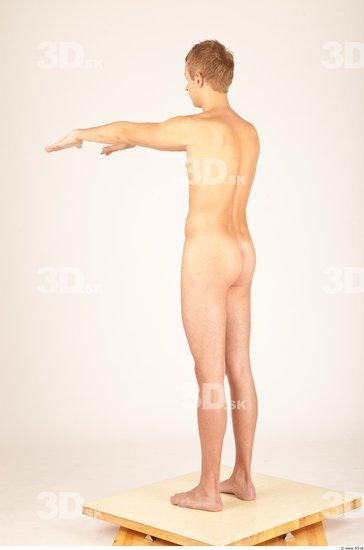 Whole Body Man Animation references Nude Casual Slim Studio photo references