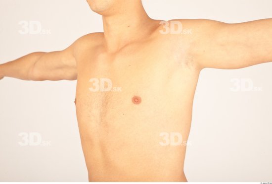 Chest Whole Body Man Nude Casual Slim Studio photo references