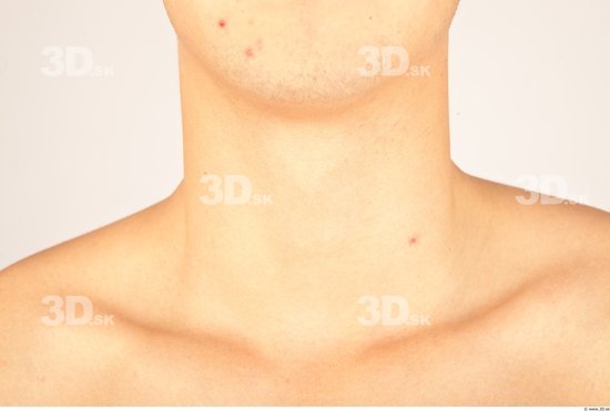 Neck Whole Body Man Casual Slim Studio photo references