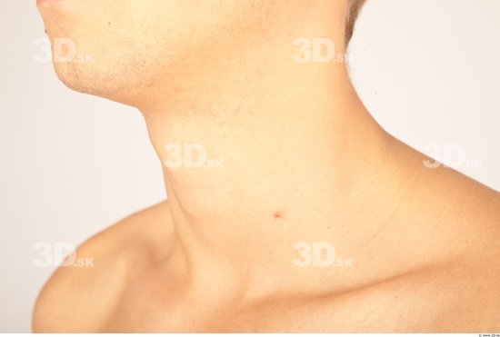 Neck Whole Body Man Casual Slim Studio photo references