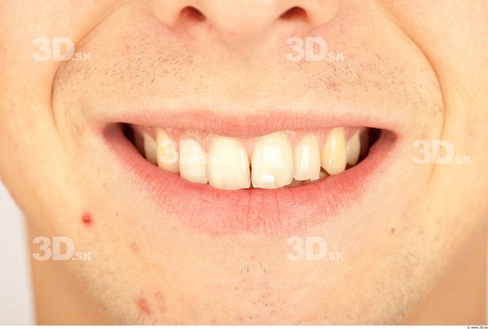 Whole Body Teeth Man Casual Slim Studio photo references