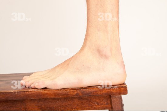 Foot Whole Body Man Nude Casual Slim Studio photo references