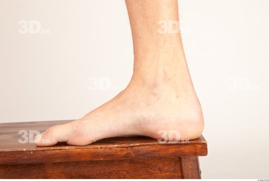 Foot Whole Body Man Nude Casual Slim Studio photo references