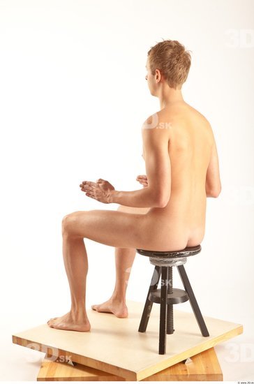 Whole Body Man Artistic poses White Nude Slim