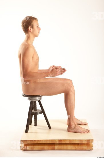 Whole Body Man Artistic poses White Nude Slim