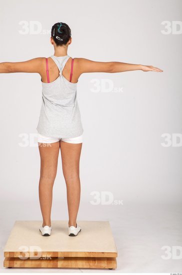 Whole Body Woman T poses Casual Average Studio photo references