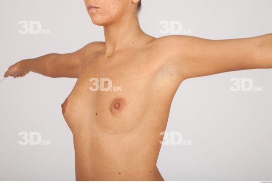 Whole Body Breast Woman Nude Casual Average Studio photo references