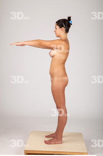 Whole Body Woman Animation references Nude Casual Slim Studio photo references