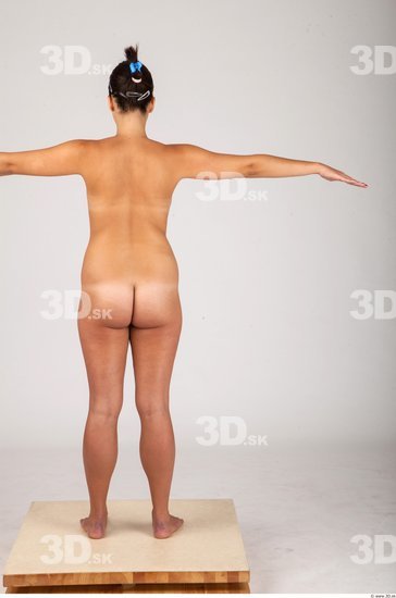 Whole Body Woman T poses Nude Casual Slim Studio photo references