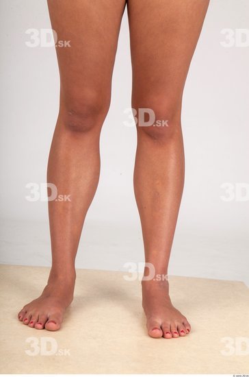 Calf Whole Body Woman Nude Casual Slim Studio photo references