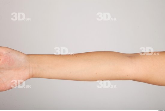 Forearm Whole Body Woman Nude Casual Slim Studio photo references