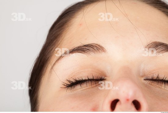 Eye Whole Body Woman Casual Slim Studio photo references