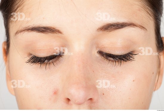 Eye Whole Body Woman Casual Slim Studio photo references