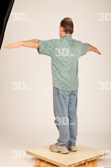 Whole Body Man T poses Casual Average Studio photo references