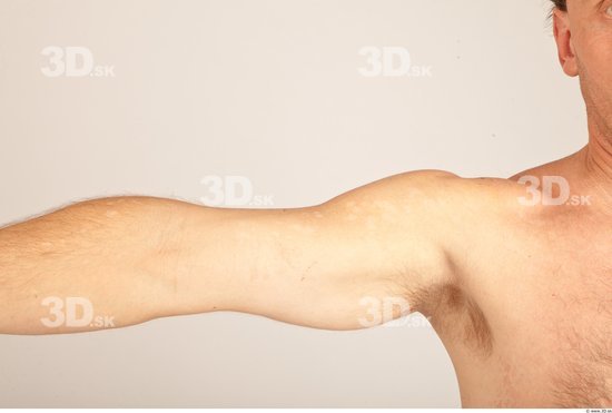 Arm Whole Body Man Nude Casual Average Studio photo references