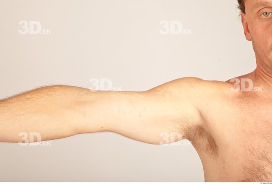 Arm Whole Body Man Nude Casual Average Studio photo references