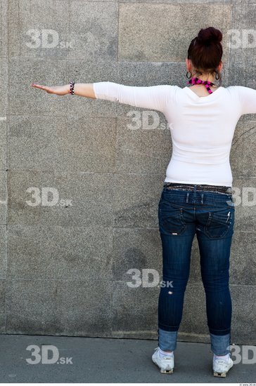 Whole Body Woman T poses Casual Average Street photo references