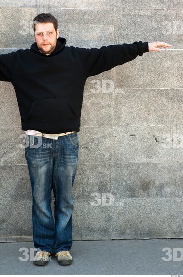 Whole Body Man T poses Casual Average Street photo references