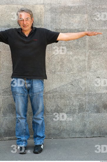 Whole Body Man T poses Casual Average Street photo references