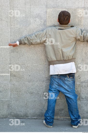 Whole Body Man T poses Casual Average Street photo references