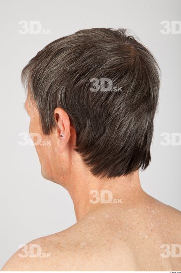 Head Man White Slim Wrinkles Male Studio Poses