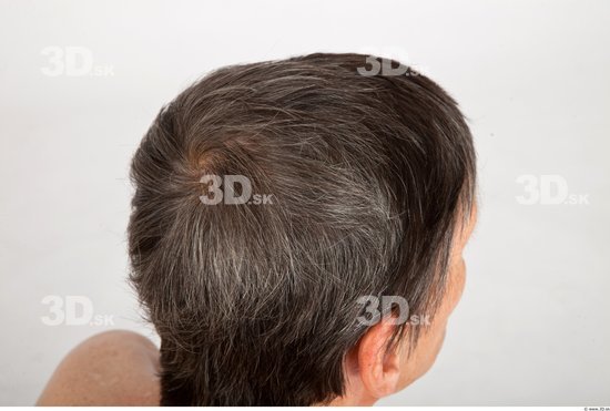 Head Man White Slim Wrinkles Male Studio Poses