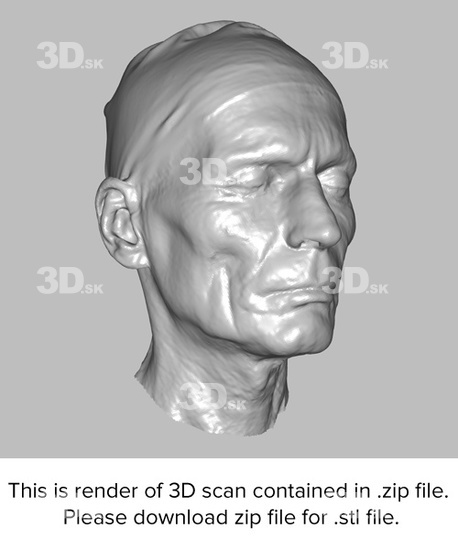 3D man head scan Milan