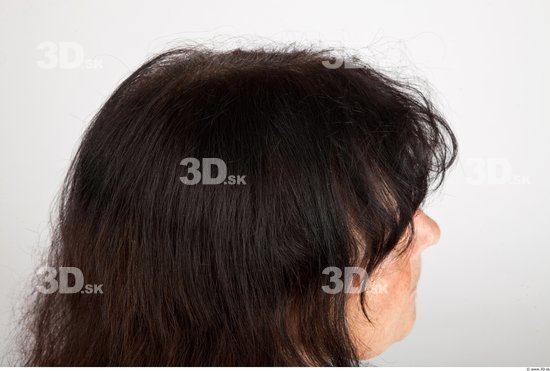 Head Woman White Slim Wrinkles Female Studio Poses