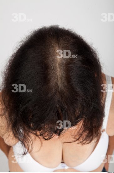 Head Woman White Slim Wrinkles Female Studio Poses