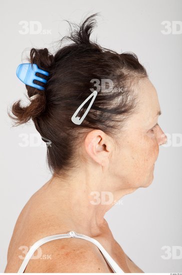 Head Woman White Slim Wrinkles Female Studio Poses