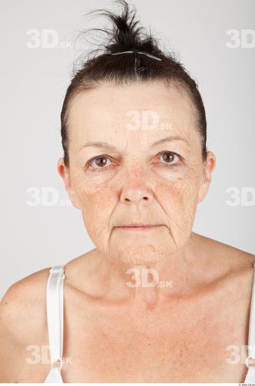 Head Woman White Slim Wrinkles Female Studio Poses