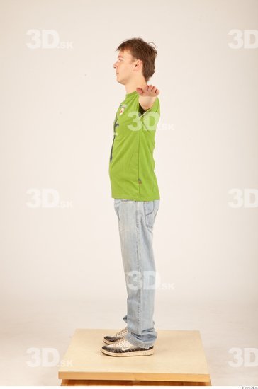 Whole Body Man T poses Casual Average Studio photo references