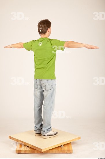 Whole Body Man T poses Casual Average Studio photo references