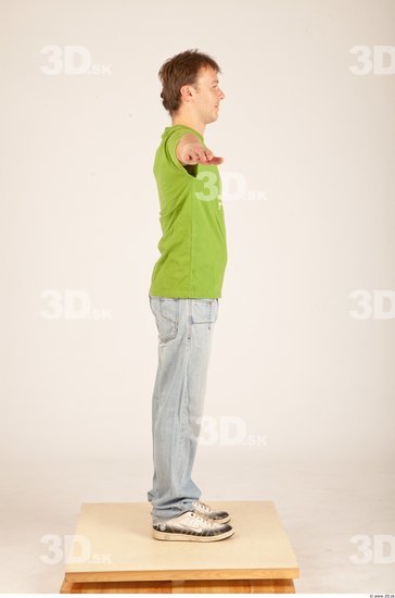 Whole Body Man T poses Casual Average Studio photo references