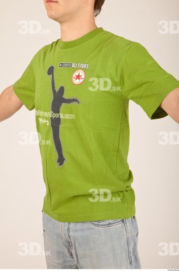 Upper Body Whole Body Man Casual Shirt T shirt Average Studio photo references