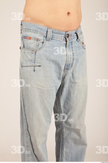 Thigh Whole Body Man Casual Jeans Average Studio photo references