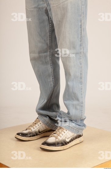 Calf Whole Body Man Casual Jeans Average Studio photo references