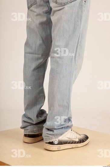 Calf Whole Body Man Casual Jeans Average Studio photo references