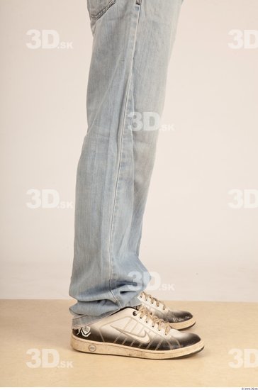 Calf Whole Body Man Casual Jeans Average Studio photo references