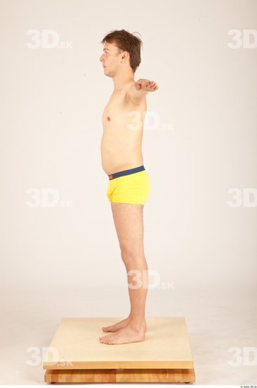 Whole Body Man T poses Casual Underwear Shorts Average Studio photo references