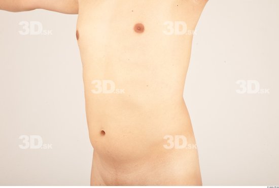 Belly Whole Body Man Nude Casual Average Studio photo references