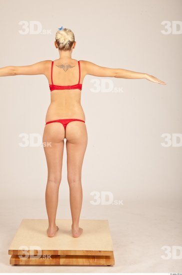 Whole Body Woman T poses Casual Underwear Slim Studio photo references