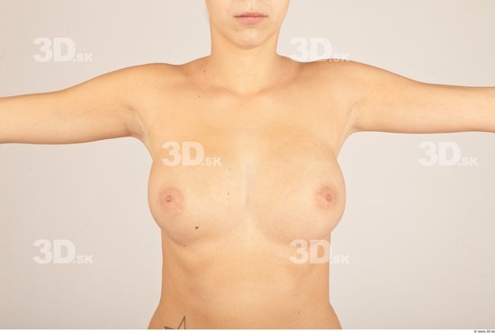 Whole Body Breast Woman Nude Casual Slim Studio photo references