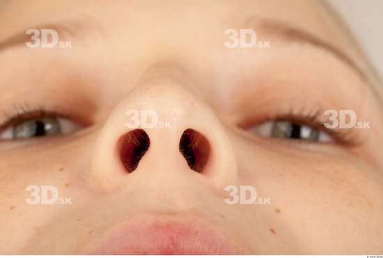 Nose Whole Body Woman Casual Slim Studio photo references