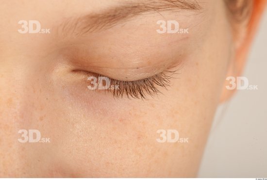 Eye Whole Body Woman Casual Slim Studio photo references