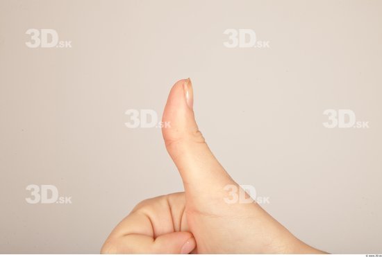 Fingers Whole Body Woman Casual Slim Studio photo references