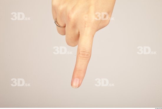 Fingers Whole Body Woman Casual Slim Studio photo references