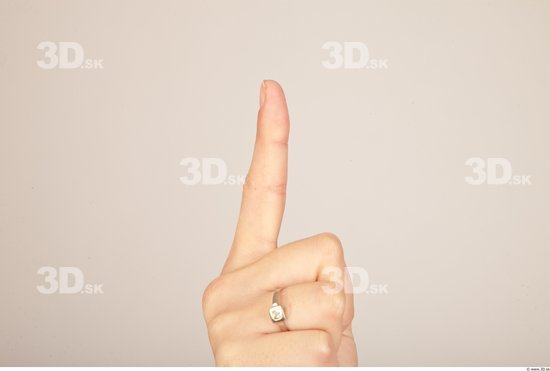 Fingers Whole Body Woman Casual Slim Studio photo references