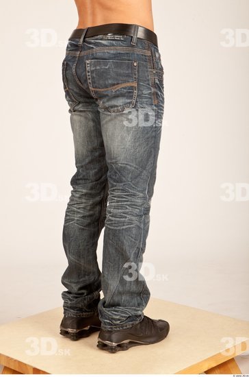 Leg Whole Body Man Casual Jeans Athletic Studio photo references