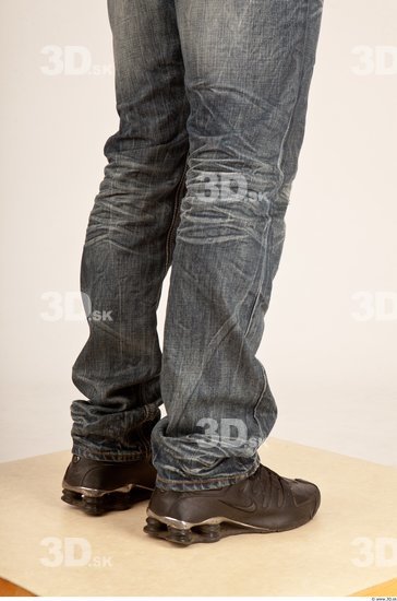 Whole Body Man Casual Jeans Athletic Studio photo references